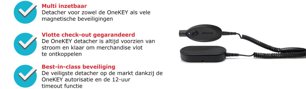 InVue IR Detacher - de beste detacher op de markt - geen kans voor magneetdieven - Resatec